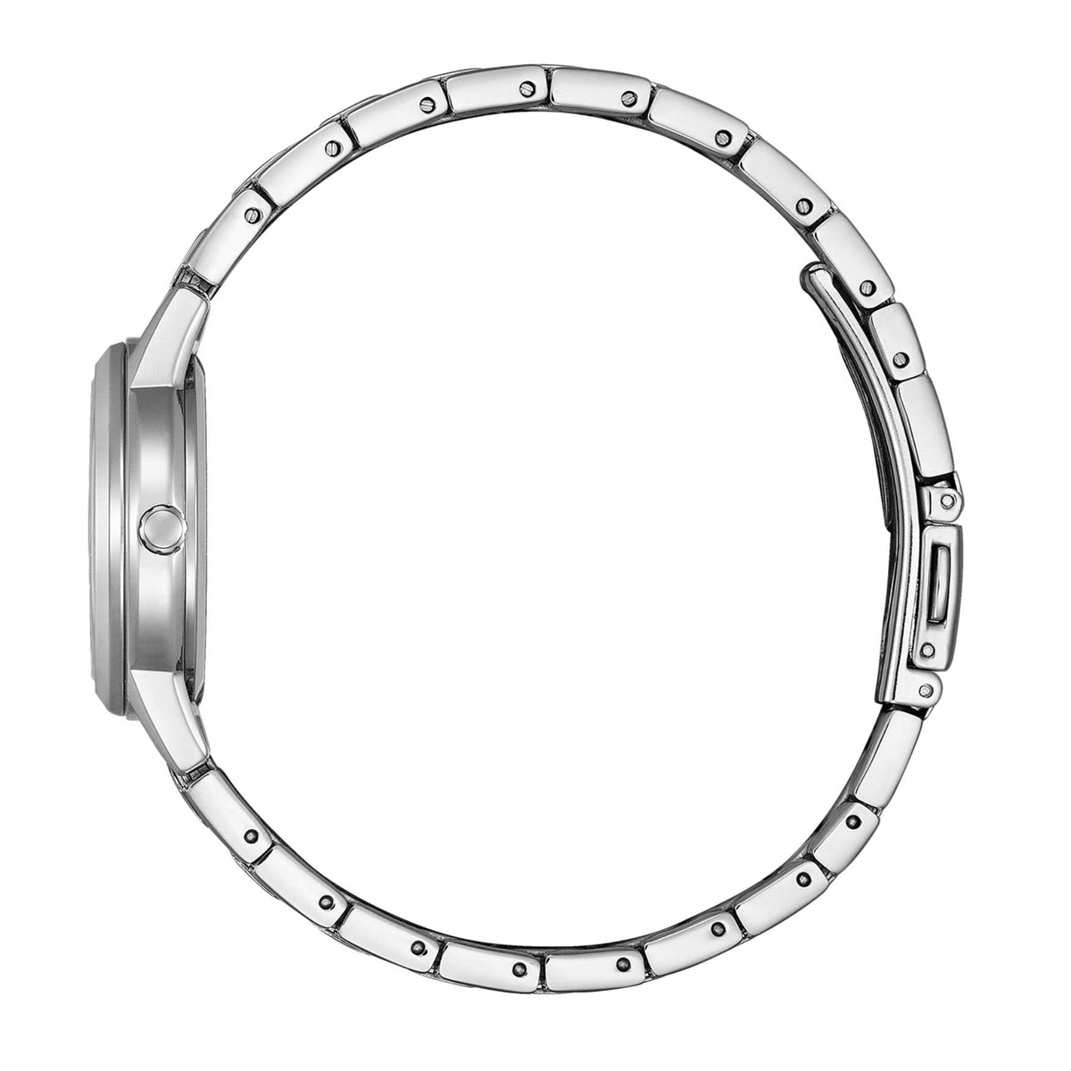 Citizen Elegance Eco Drive FE1241-71Z analog damklocka med rosa urtavla och armband i rostfritt stål