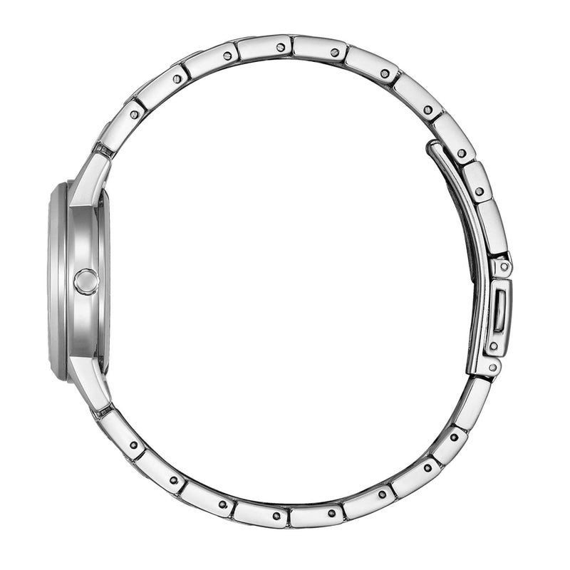 Citizen Elegance Eco Drive FE1241-71Z analog damklocka med rosa urtavla och armband i rostfritt stål