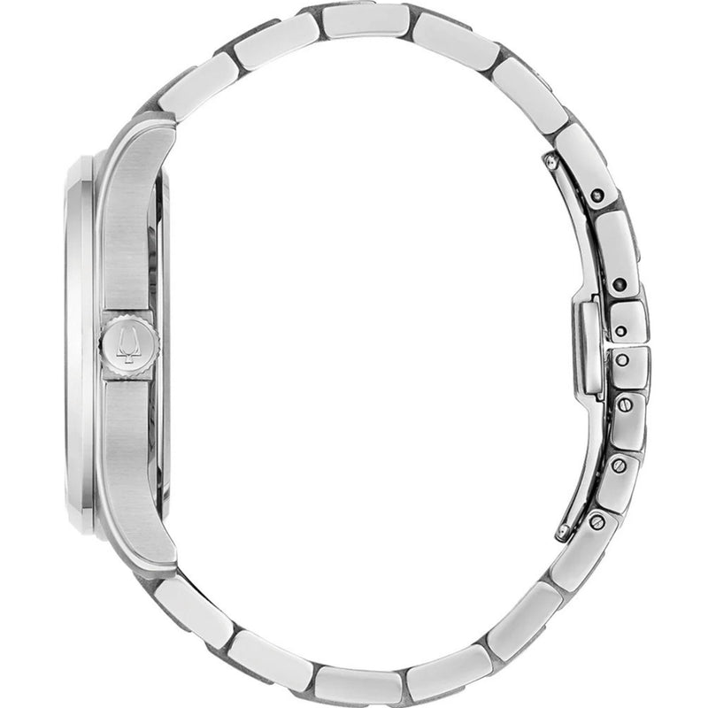 Bulova Classic 96B391 analog herrklocka med silver urtavla och armband i rostfritt stål