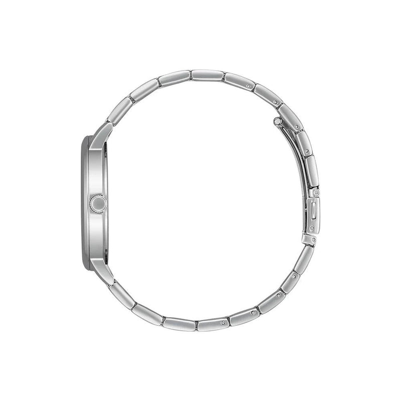 Citizen Sport Quartz BI5070-57L analog herrklocka med blå urtavla och armband i rostfritt stål