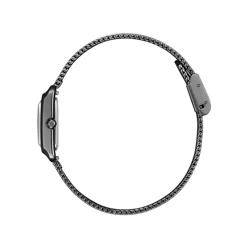 Citizen Eco-Drive EW5597-63L analog damklocka med blå urtavla och armband i rostfritt stål
