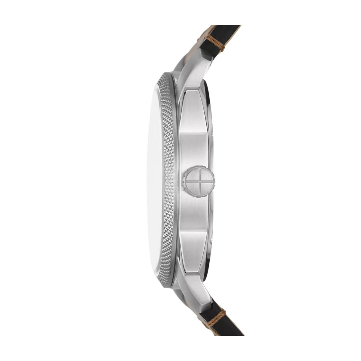 Fossil Machine FS5920 analog herrklocka med blå urtavla och armband i läder