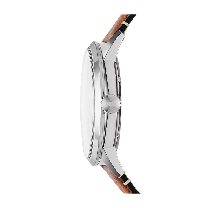 Fossil Townsman ME3154 analog herrklocka med blå urtavla och armband i rostfritt stål