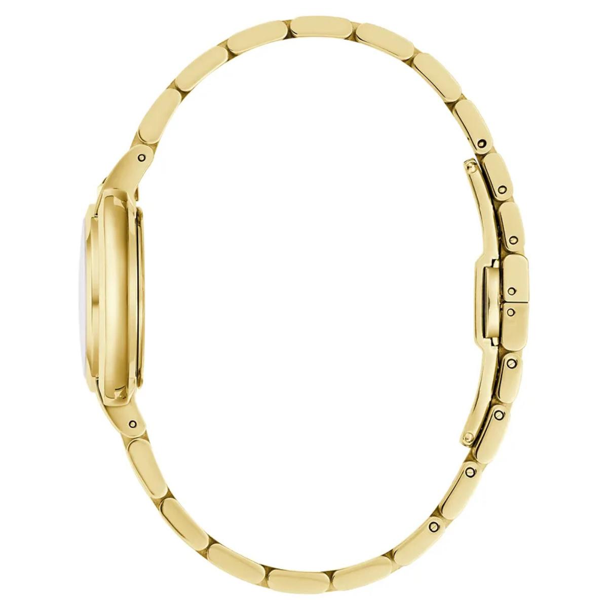 Bulova Rubaiyat 97L181 analog damklocka med pärlemor urtavla och armband i rostfritt stål