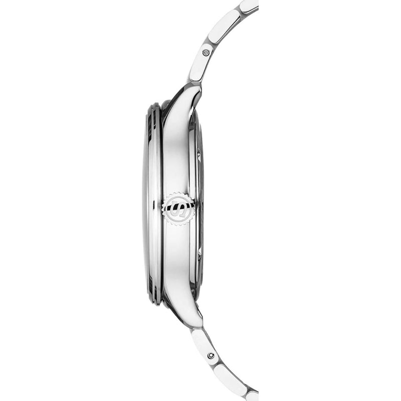 Seiko Presage SRPE17J1 analog herrklocka med svart urtavla och armband i rostfritt stål