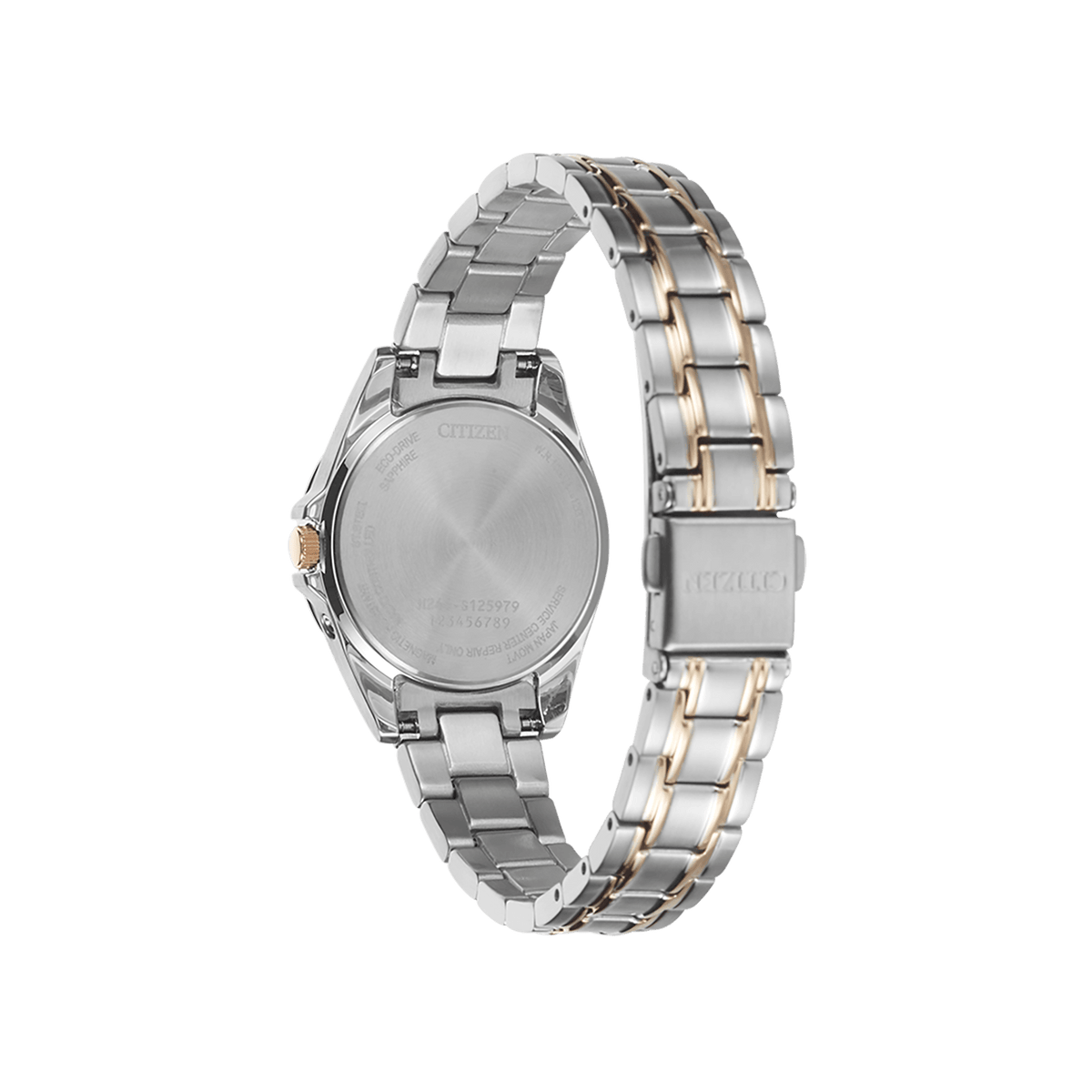 Citizen Radio Controlled EC1186-85A analog damklocka med silver urtavla och armband i rostfritt stål