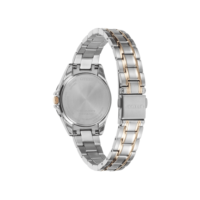 Citizen Radio Controlled EC1186-85A analog damklocka med silver urtavla och armband i rostfritt stål