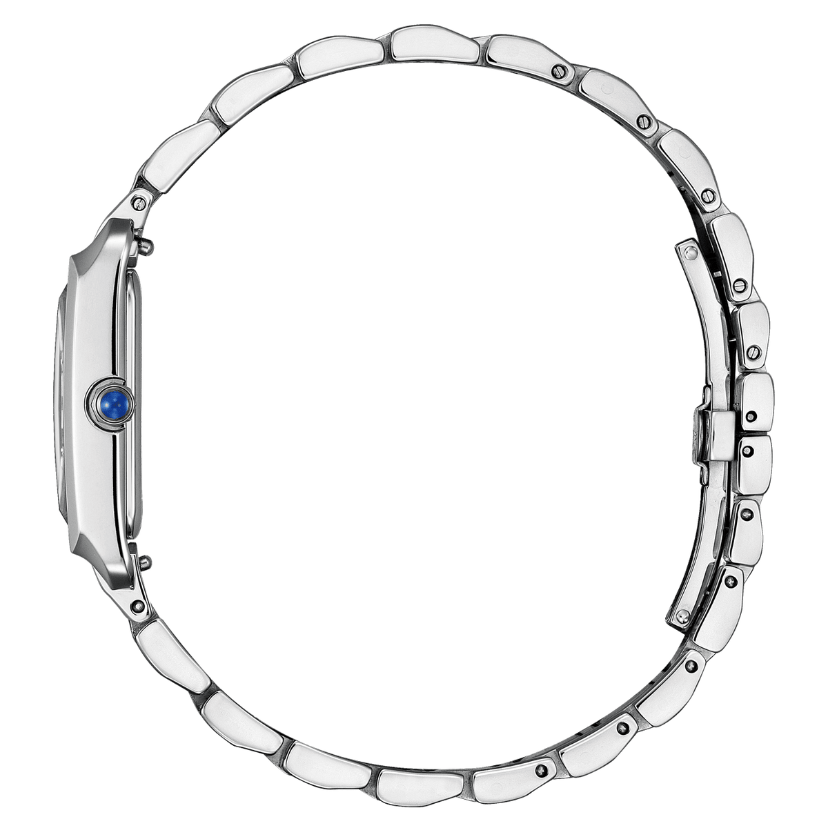 Citizen L Eco-Drive EW5620-55A analog damklocka med silver urtavla och armband i rostfritt stål