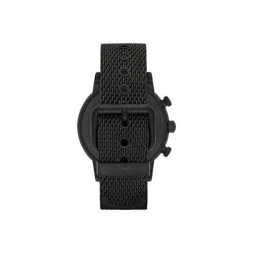 Emporio Armani Dress Ø46mm AR1968 analog herrklocka med svart urtavla och armband i rostfritt stål