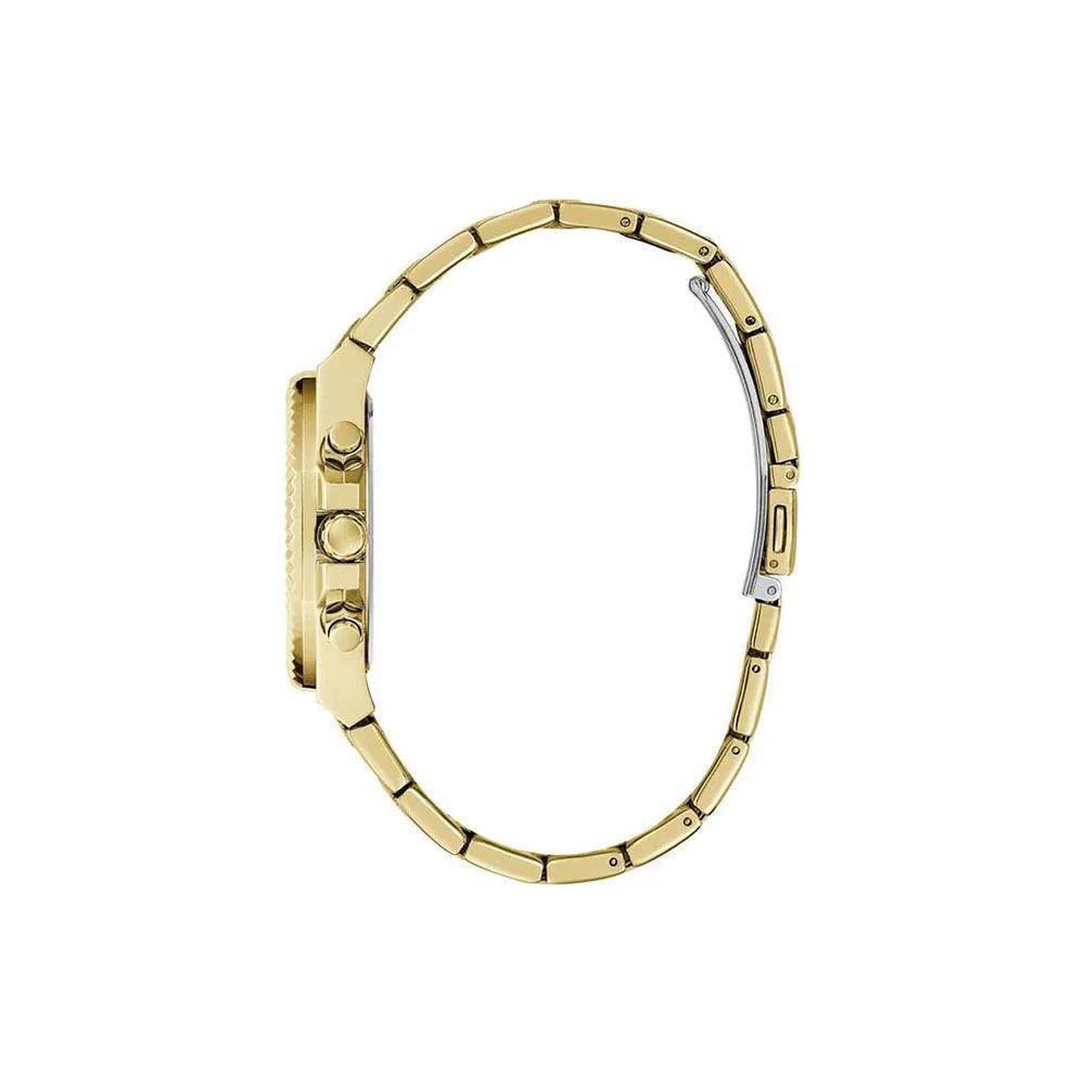 Guess Dress Equality GW0769L2 analog damklocka med guld urtavla och armband i rostfritt stål