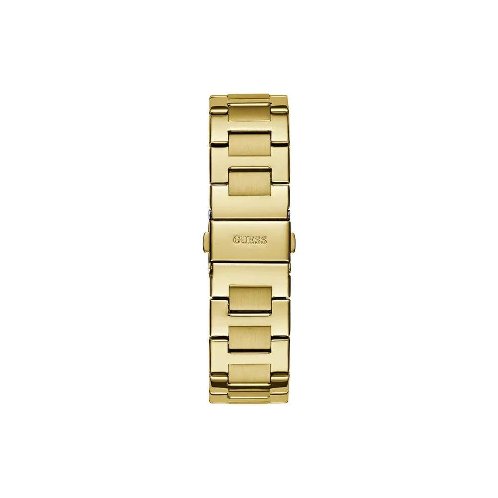 Guess Dress Equality GW0769L2 analog damklocka med guld urtavla och armband i rostfritt stål