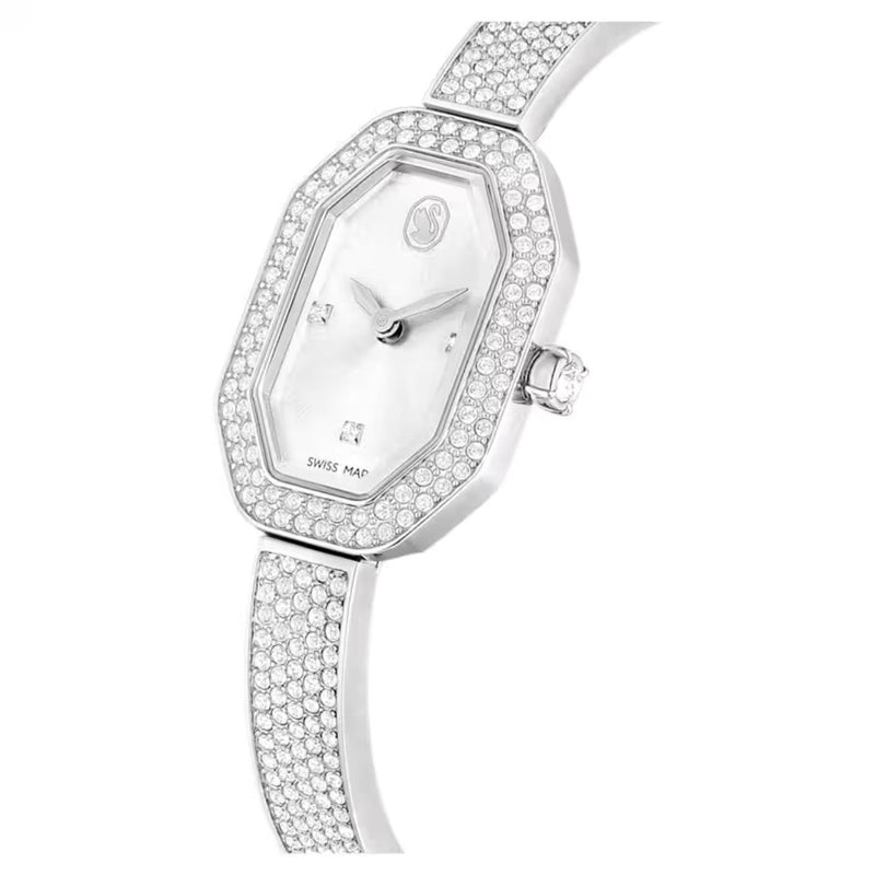 Swarovski Dextera bangle 5672977 analog damklocka med silver urtavla och armband i rostfritt stål