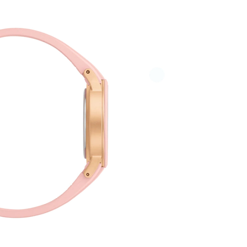 Daniel Wellington DW00100532 analog damklocka med vit urtavla och armband i silikon