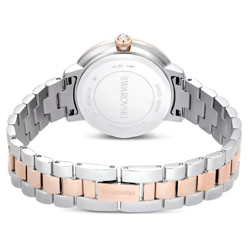Swarovski Matrix 3-link 5715028 analog damklocka med silver urtavla och armband i rostfritt stål
