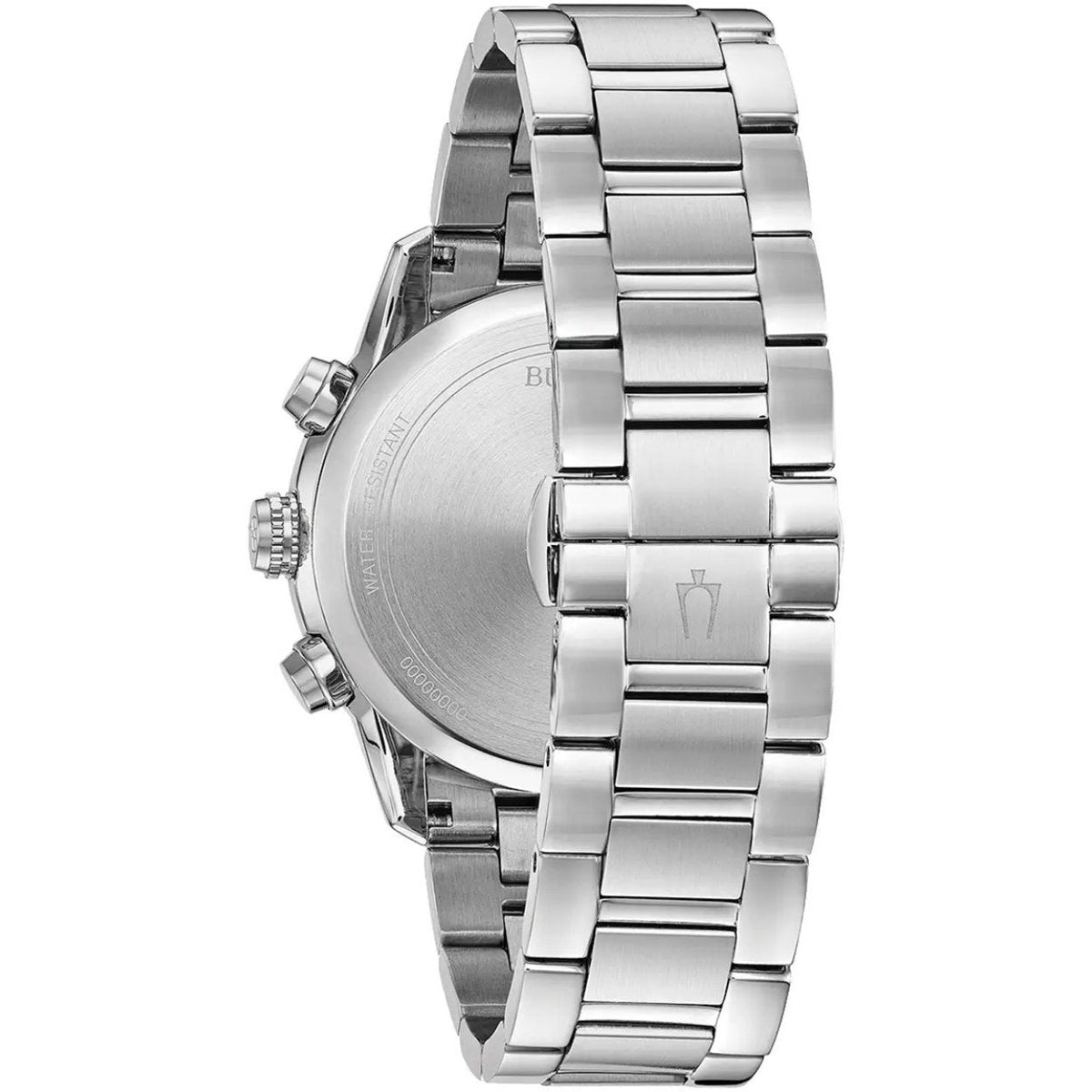 Bulova Sutton Classic 96B319 analog herrklocka med svart urtavla och armband i rostfritt stål