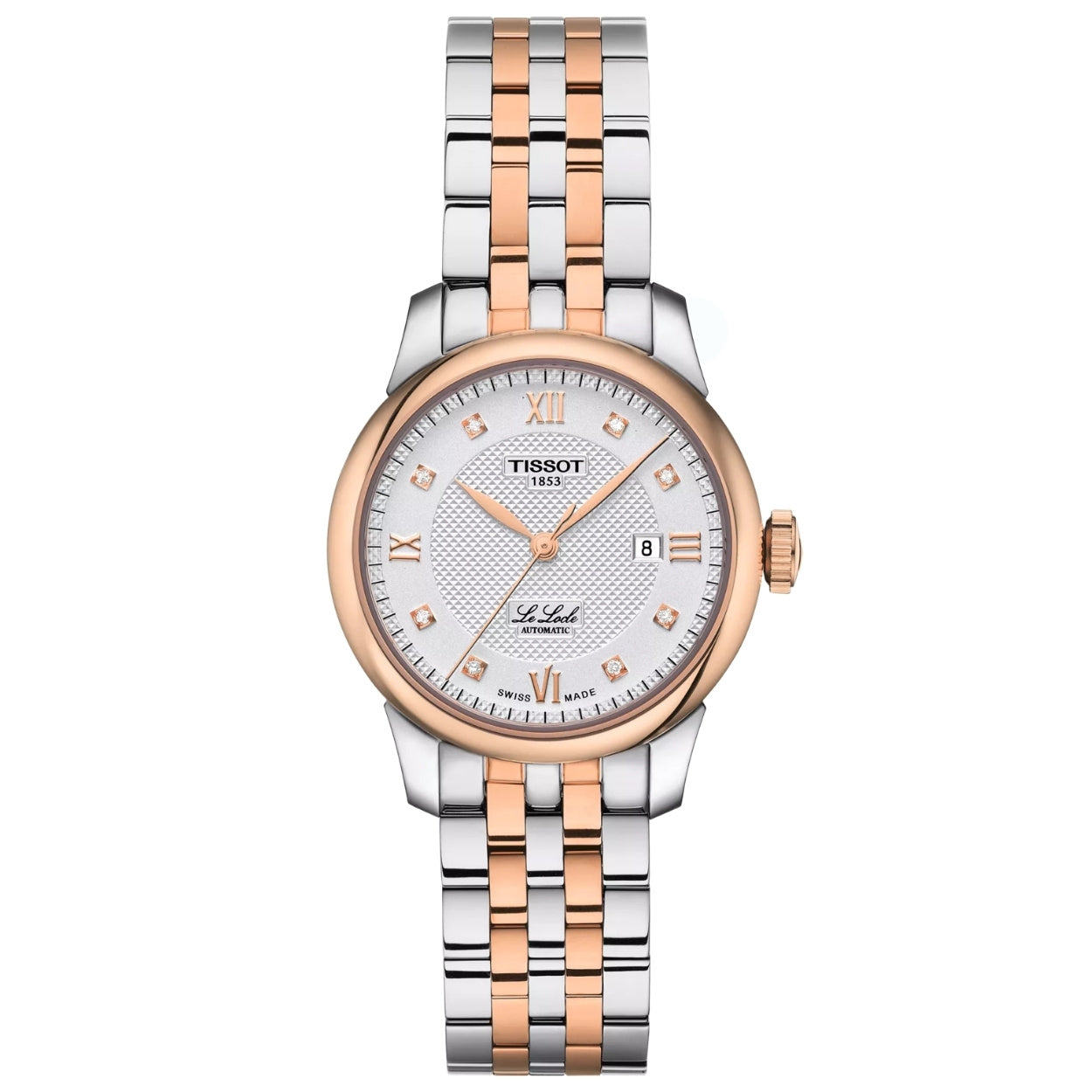 Tissot Le Locle T006.207.22.036.00 analog damklocka med silver urtavla och armband i rostfritt stål