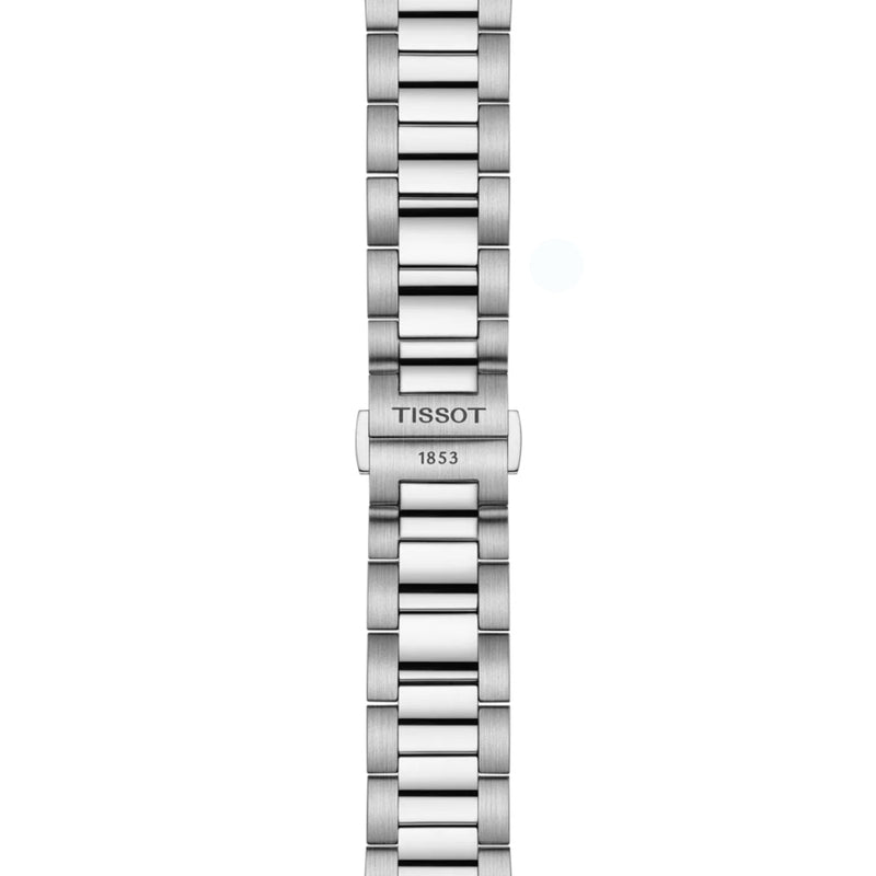 Tissot PR 100 T150.417.11.091.00 analog herrklocka med grön urtavla och armband i rostfritt stål