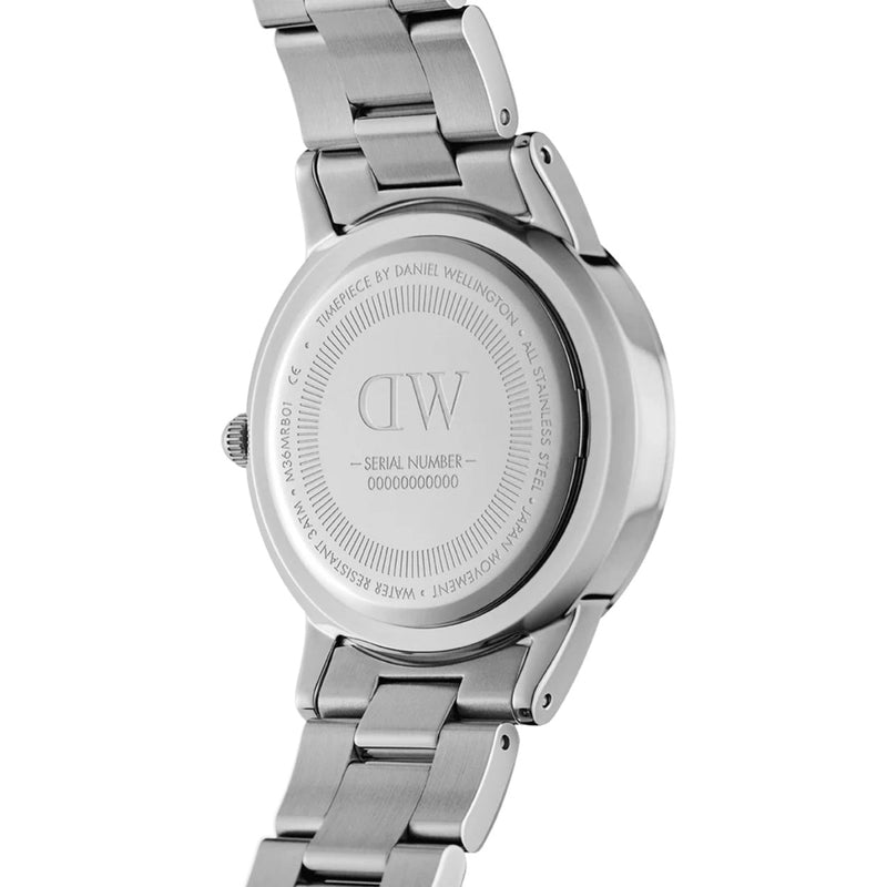 Daniel Wellington Iconic Link DW00100537 analog damklocka med grön urtavla och armband i rostfritt stål