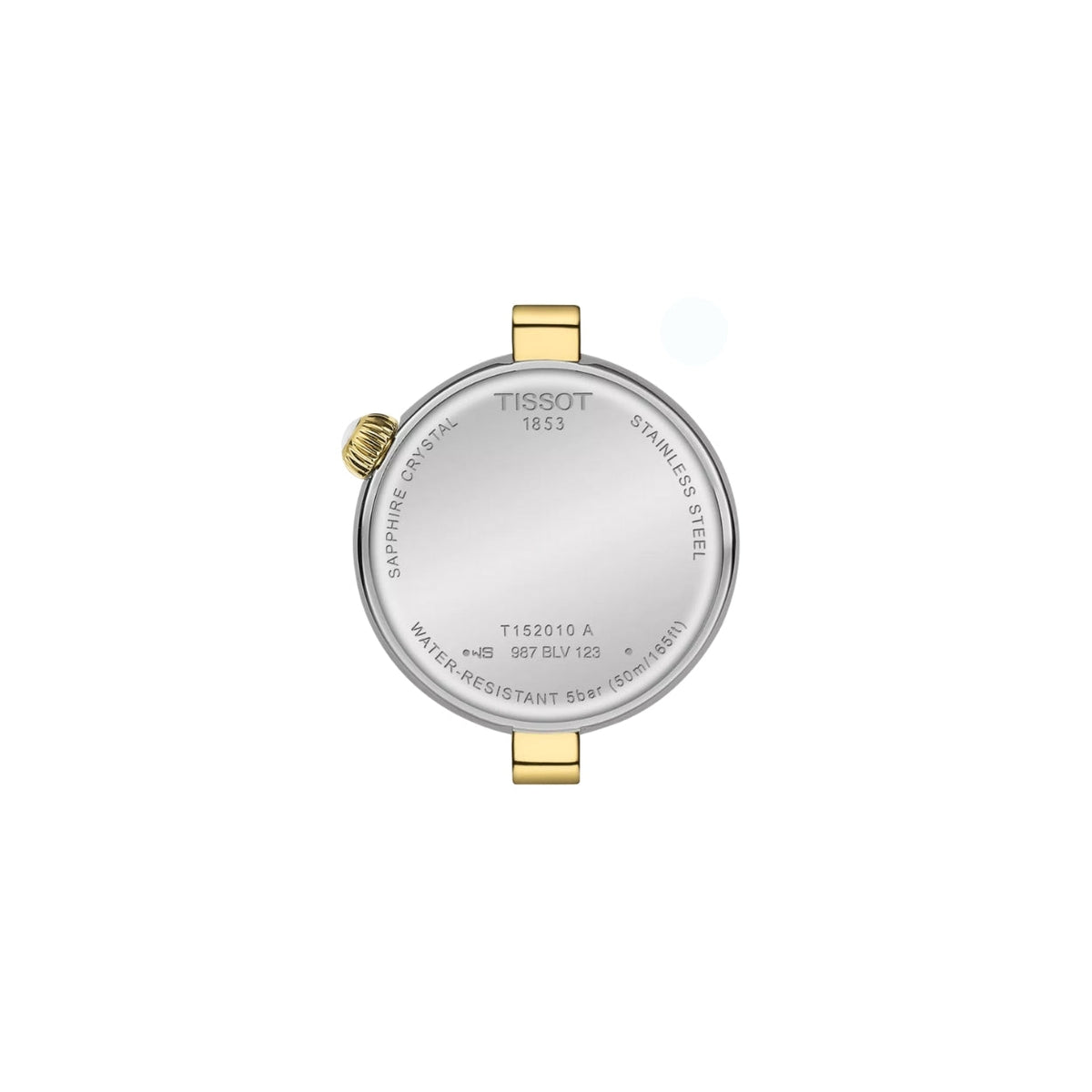 Tissot Desir T152.010.22.118.01 analog damklocka med beige urtavla och armband i rostfritt stål