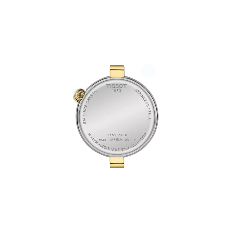 Tissot Desir T152.010.22.118.01 analog damklocka med beige urtavla och armband i rostfritt stål