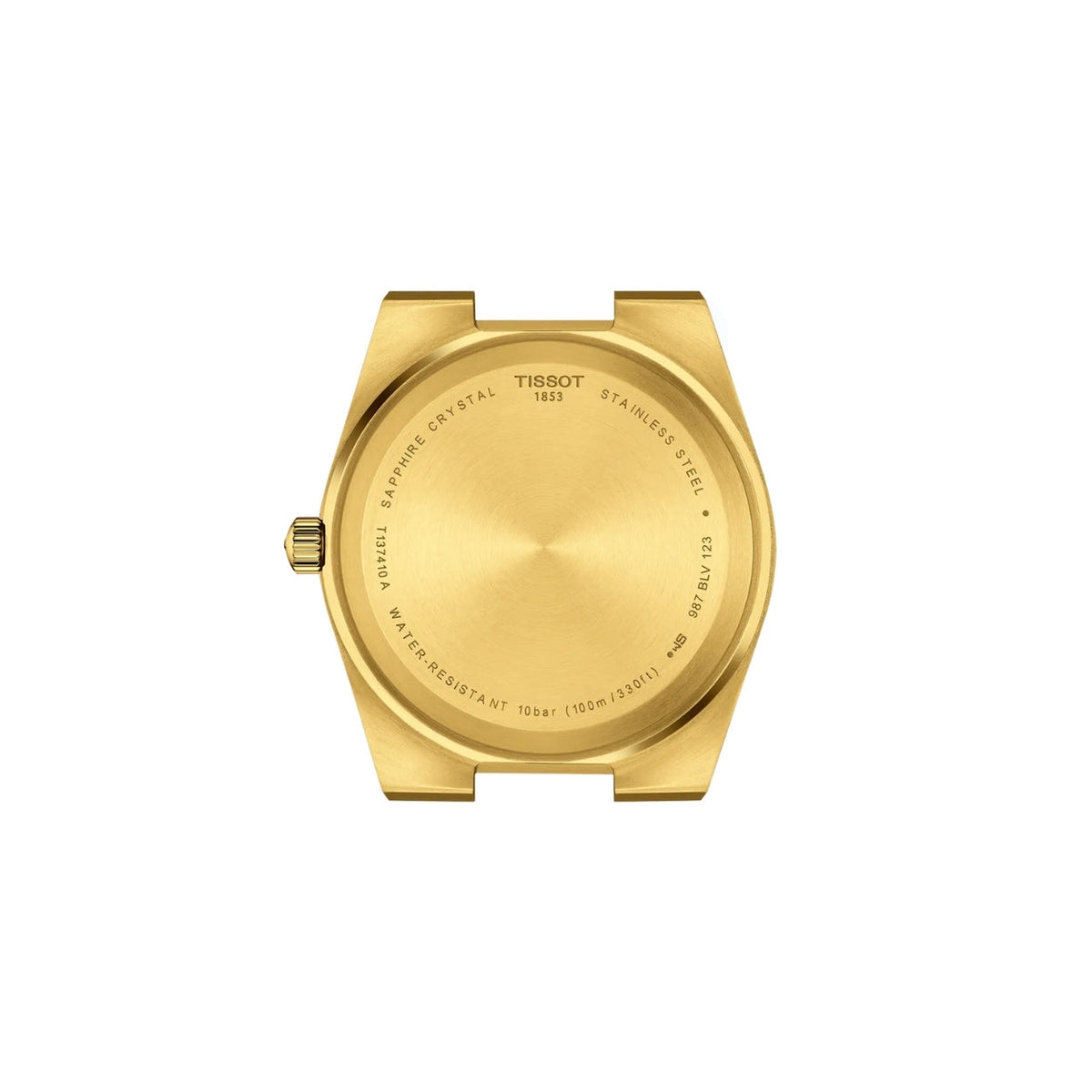 Tissot PRX T137.410.33.021.00 analog herrklocka med guld urtavla och armband i rostfritt stål