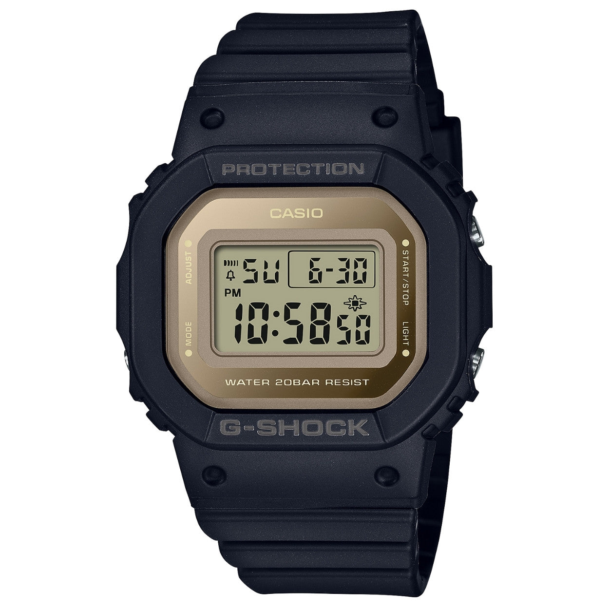 Casio G-Shock GMD-S5600-1ER digital herrklocka med koppar urtavla och armband i resin
