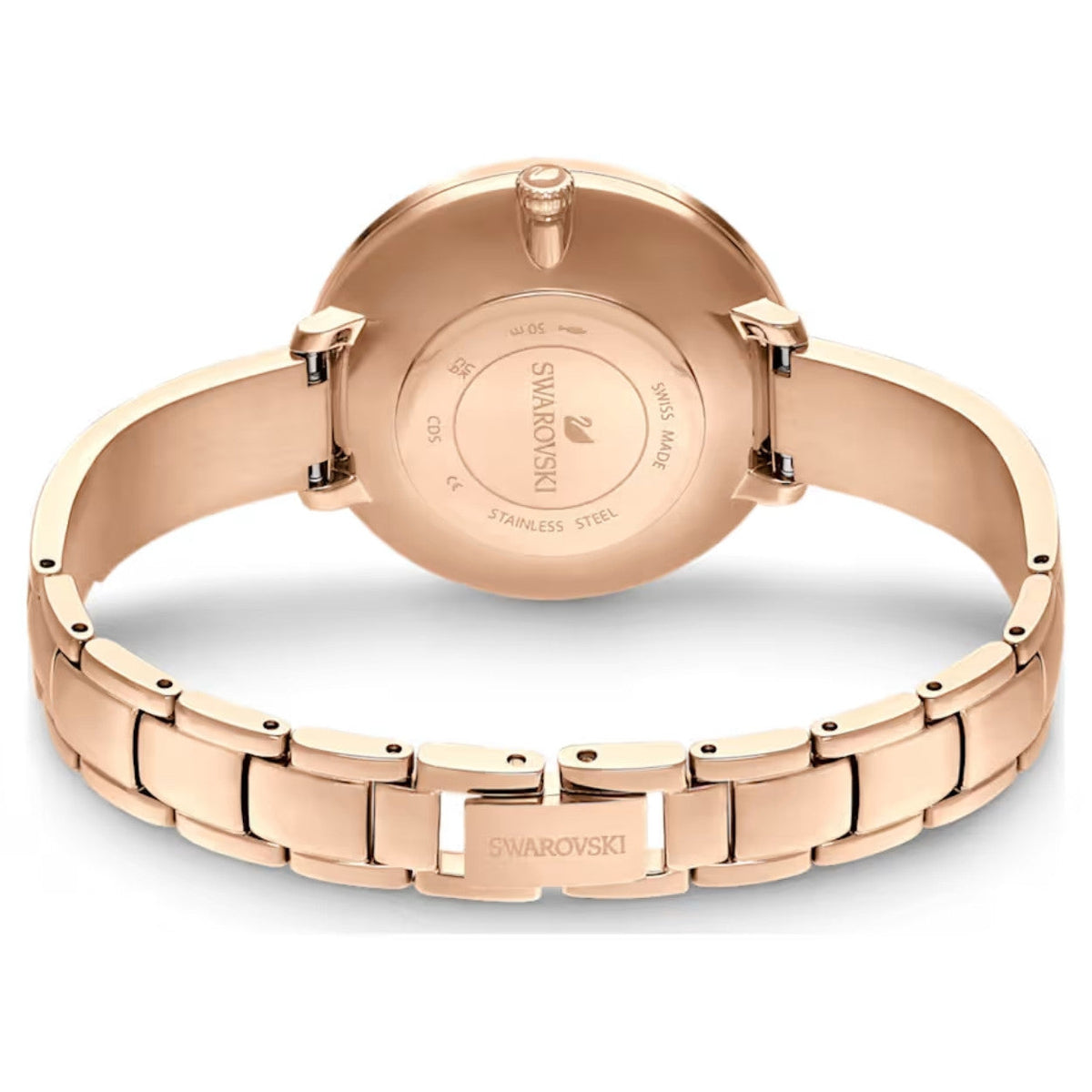 Swarovski Crystalline delight 5642218 analog damklocka med roséguld urtavla och armband i rostfritt stål
