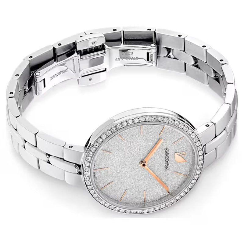 Swarovski Cosmopolitan 5517807 analog damklocka med silver urtavla och armband i rostfritt stål