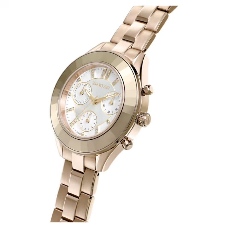 Swarovski Octea lux sport 5610517 analog damklocka med silver urtavla och armband i rostfritt stål