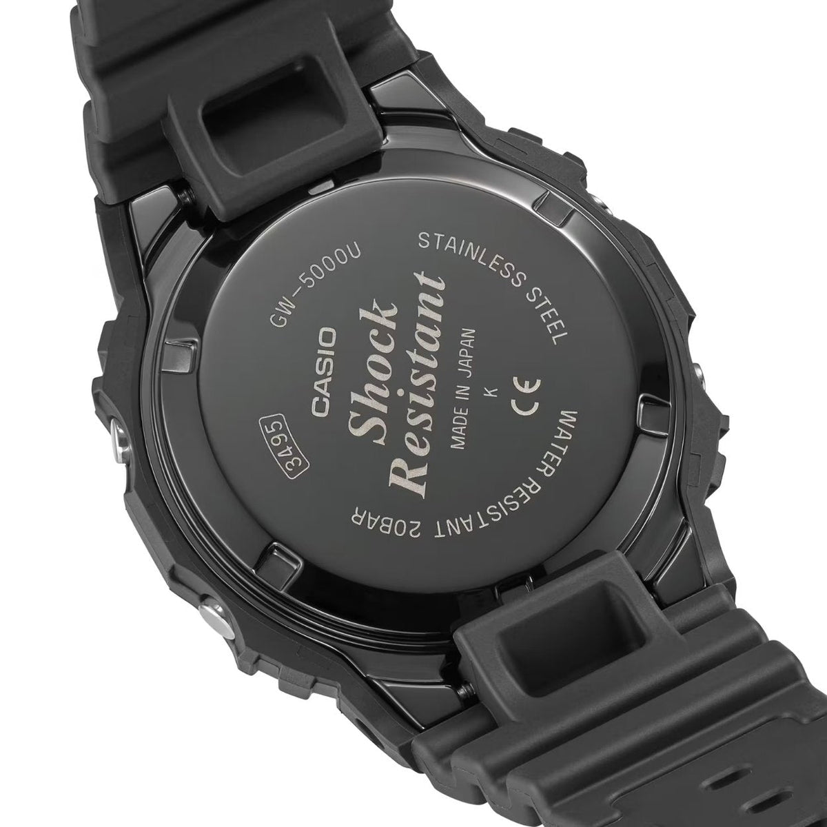 Casio G-Shock GW-5000U-1ER digital herrklocka med svart urtavla och armband i resin