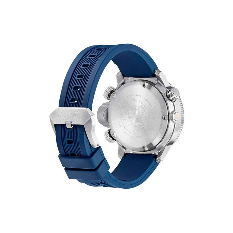 Citizen Promaster Marine BN2038-01L analog herrklocka med blå urtavla och armband i gummi