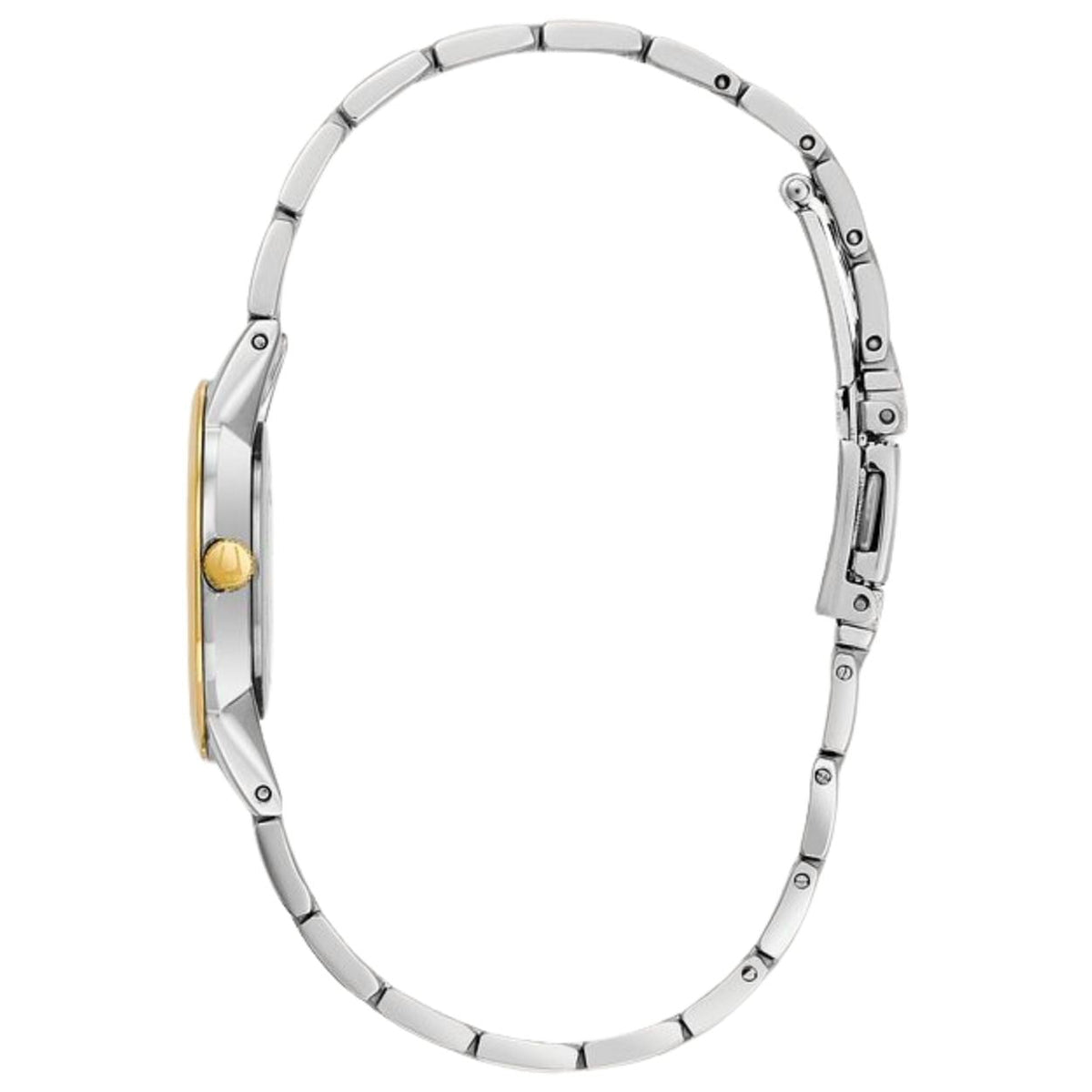 Bulova Classic 98P115 analog damklocka med silver urtavla och armband i rostfritt stål
