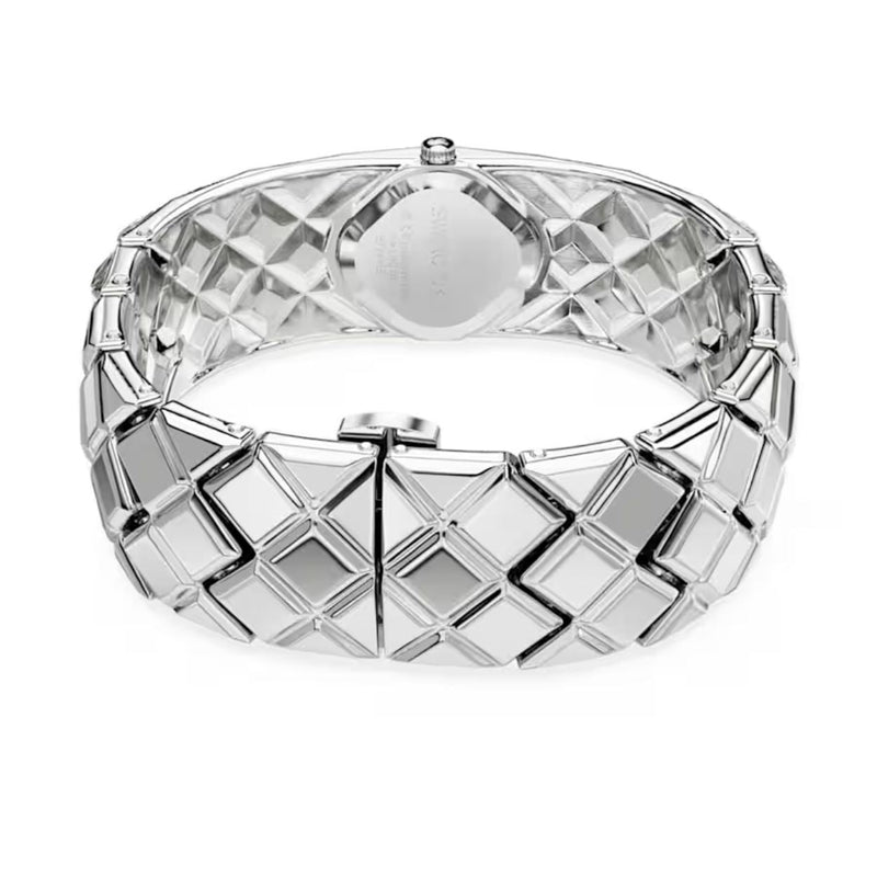 Swarovski Curiosa bangle 5724515 analog damklocka med silver urtavla och armband i rostfritt stål