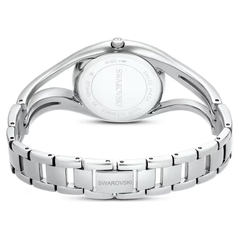 Swarovski Hyperbola 5689432 analog damklocka med vit urtavla och armband i rostfritt stål