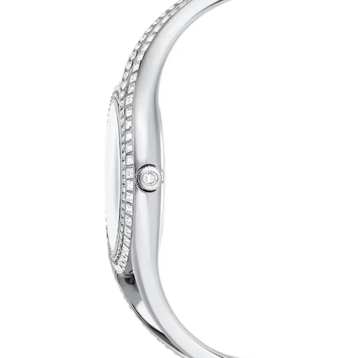 Swarovski Hyperbola 5689432 analog damklocka med vit urtavla och armband i rostfritt stål