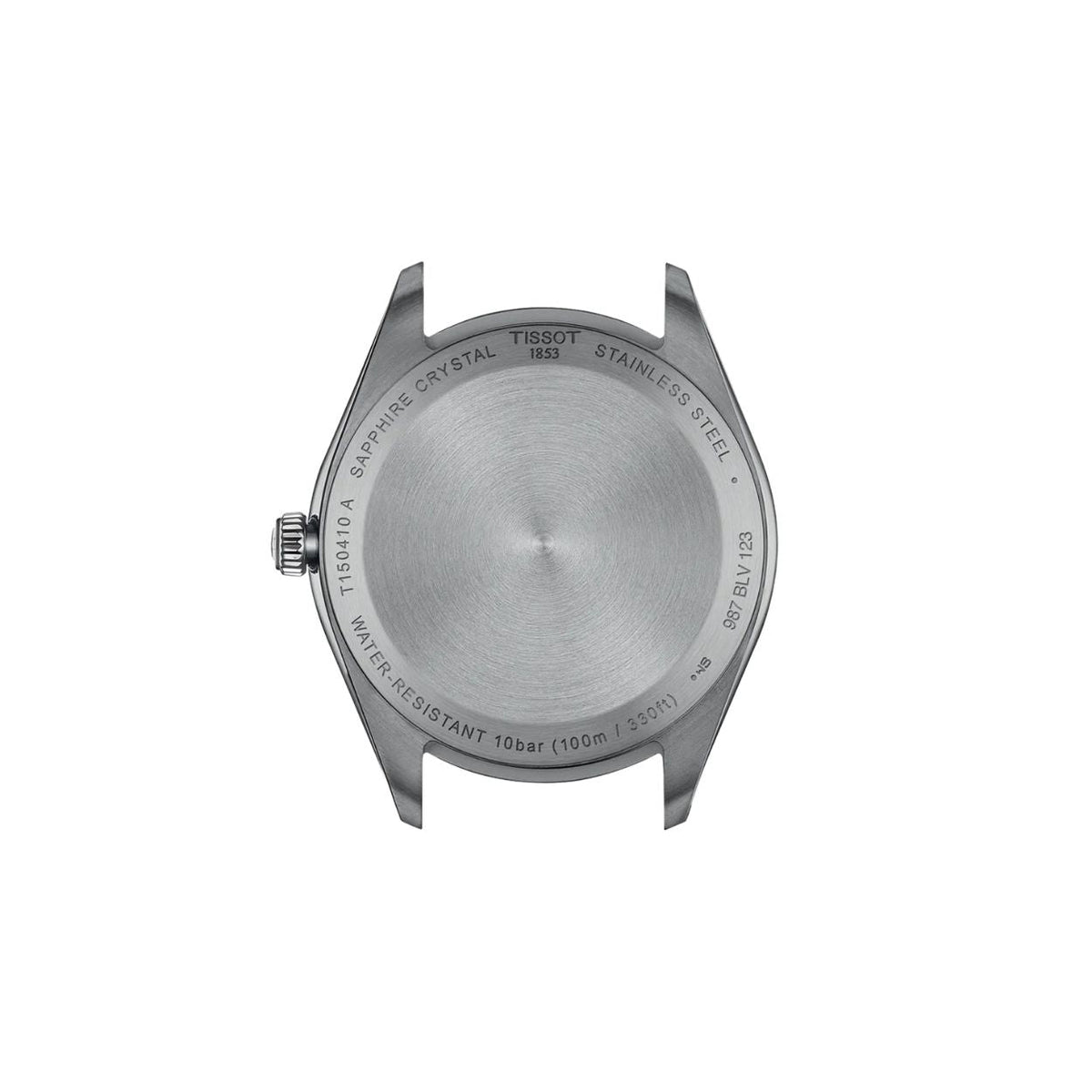 Tissot PR 100 T150.410.11.041.00 analog herrklocka med blå urtavla och armband i rostfritt stål