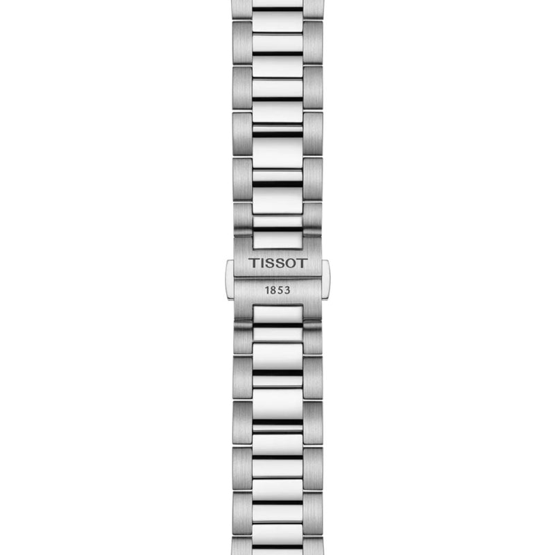 Tissot PR 100 T150.417.11.041.00 analog herrklocka med blå urtavla och armband i rostfritt stål