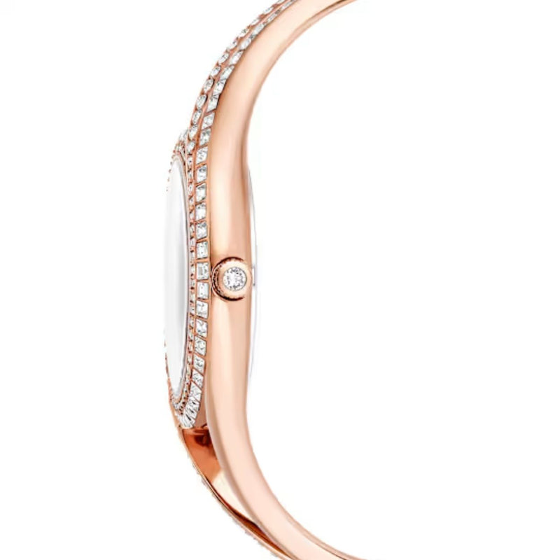 Swarovski Hyperbola 5715465 analog damklocka med vit urtavla och armband i metall