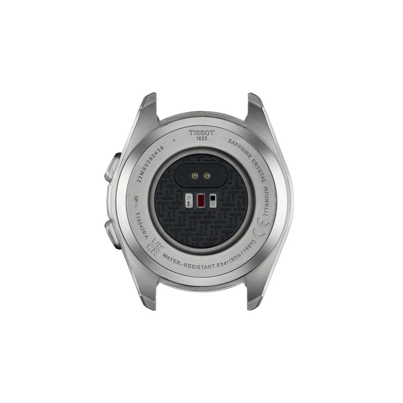 Tissot T-Touch Connect Sport T153.420.44.051.00 digital herrklocka med svart urtavla och armband i titan