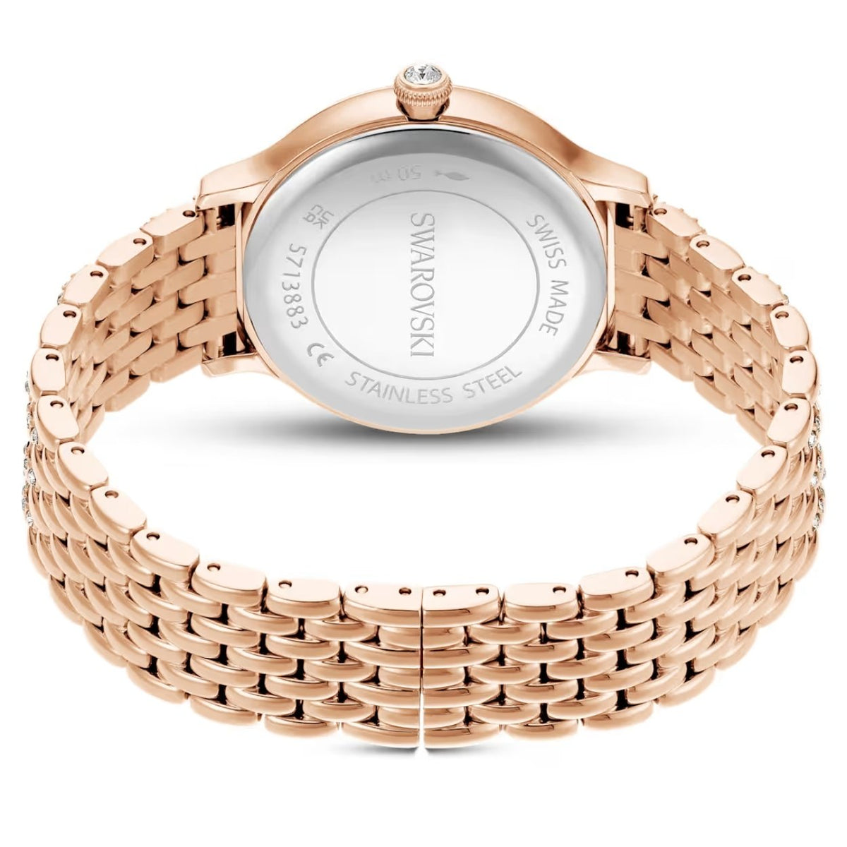 Swarovski Imber 5713883 analog damklocka med roséguld urtavla och armband i rostfritt stål