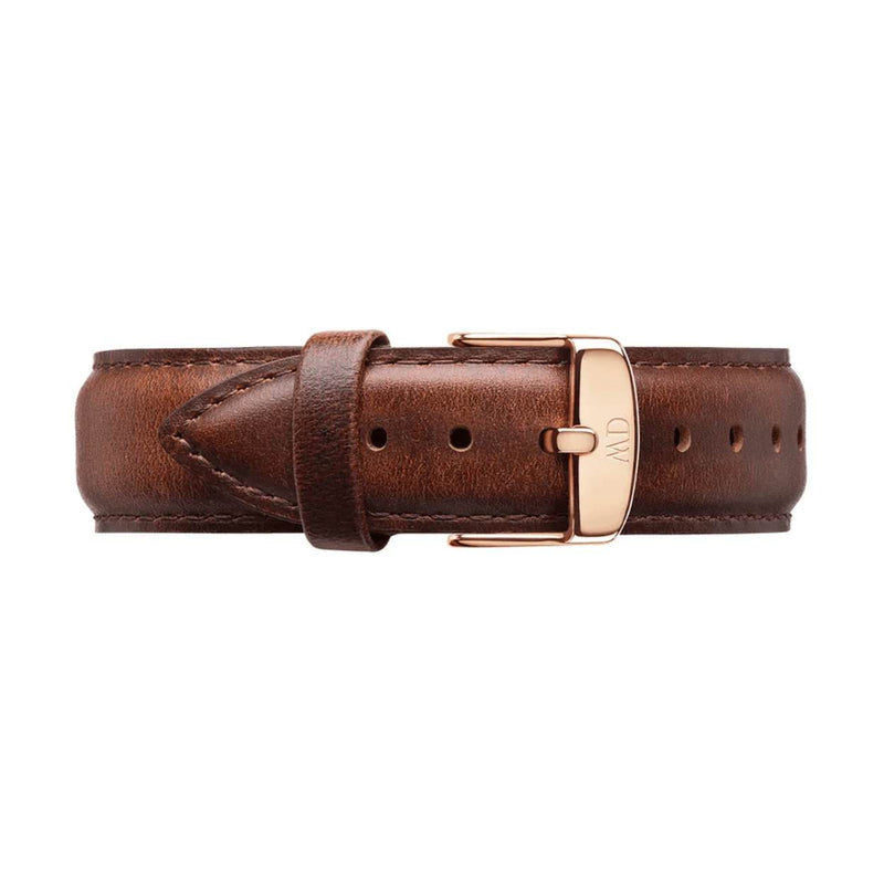 Daniel Wellington Classic St Mawes DW00100627 analog unisexklocka med brun urtavla och armband i läder