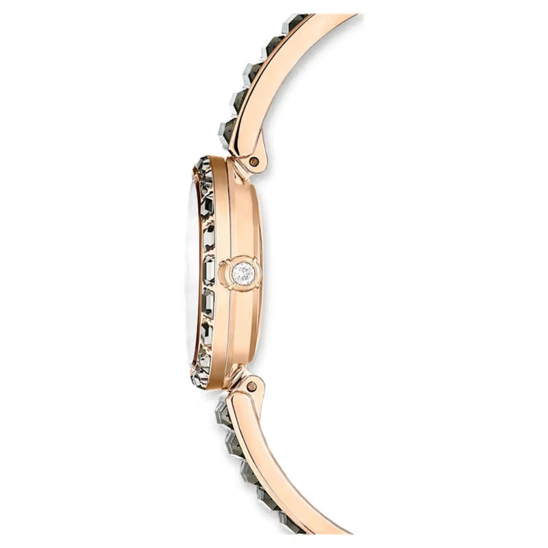 Swarovski Matrix bangle 5679887 analog damklocka med grå urtavla och armband i rostfritt stål