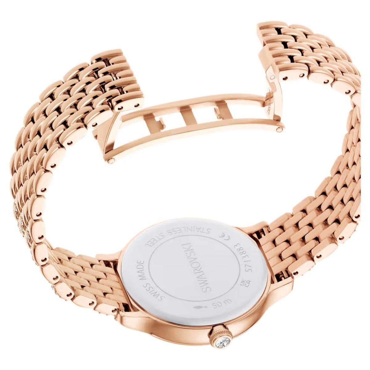 Swarovski Imber 5713883 analog damklocka med roséguld urtavla och armband i rostfritt stål
