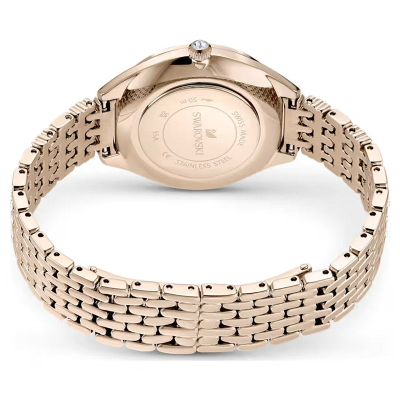Swarovski Attract 5610484 analog damklocka med silver urtavla och armband i rostfritt stål