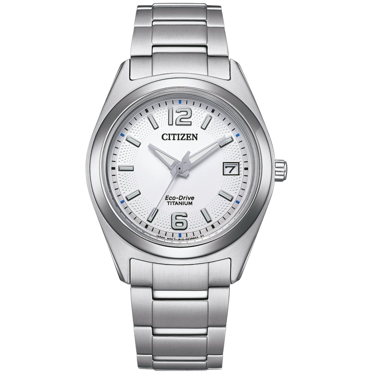 Citizen Super Titanium Eco-Driv FE6151-82A analog damklocka med vit urtavla och armband i titan