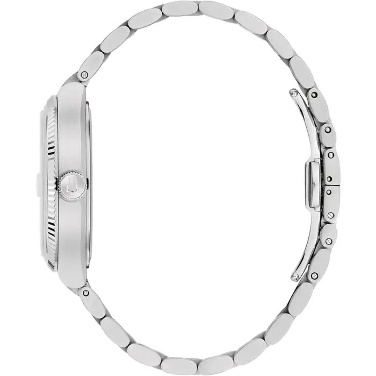 Bulova Super Seville 96B440 analog herrklocka med blå urtavla och armband i rostfritt stål