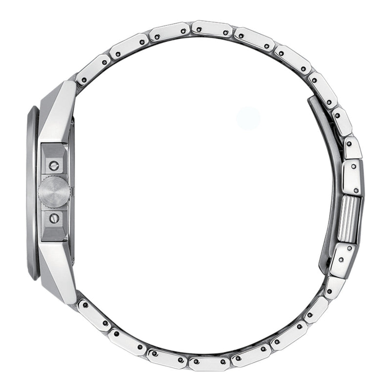 Citizen Series 8 NB6010-81E analog herrklocka med svart urtavla och armband i rostfritt stål