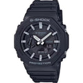 Casio G-Shock GA-2100-1AER analog unisexklocka med svart urtavla och armband i resin