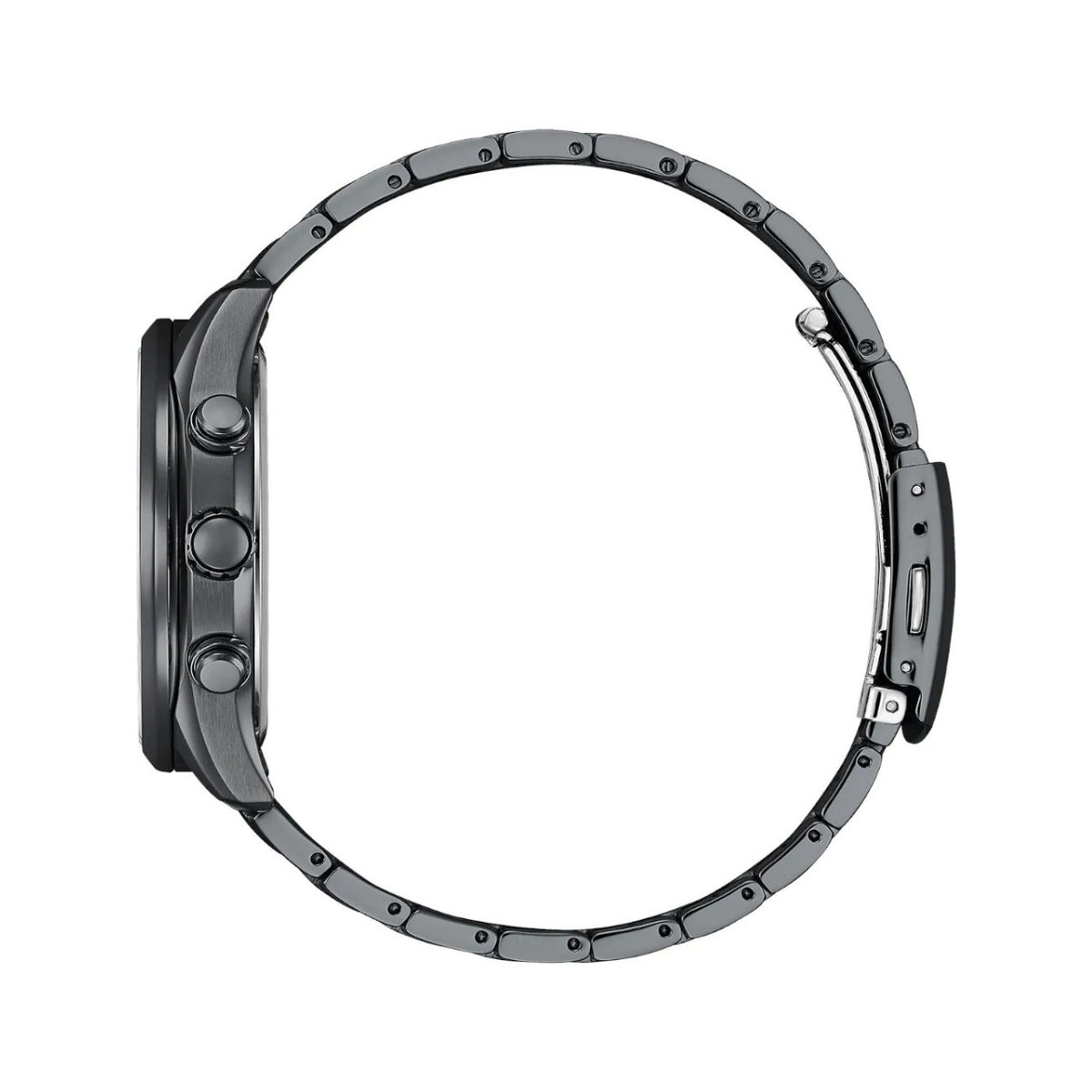 Citizen Radio Controlled BY1035-56L analog herrklocka med blå urtavla och armband i rostfritt stål