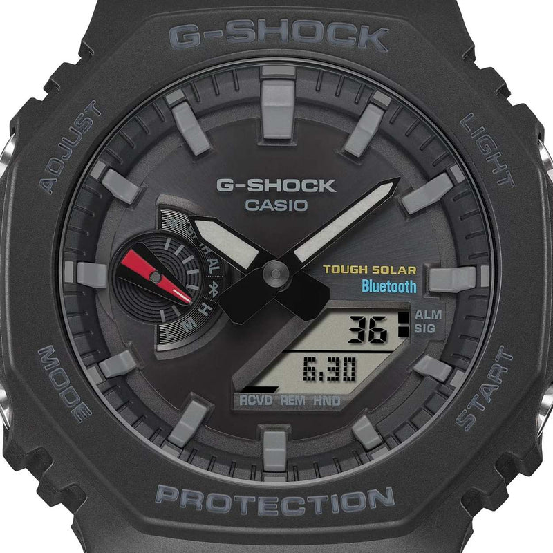 Casio G-Shock GA-B2100-1AER ana-digi herrklocka med svart urtavla och armband i resin